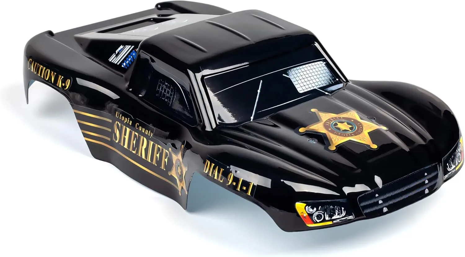 SummitLink Custom Body Police Style Compatible for 1/16 Scale RC Car or Truck (Truck not Included) SSMN-PB-01