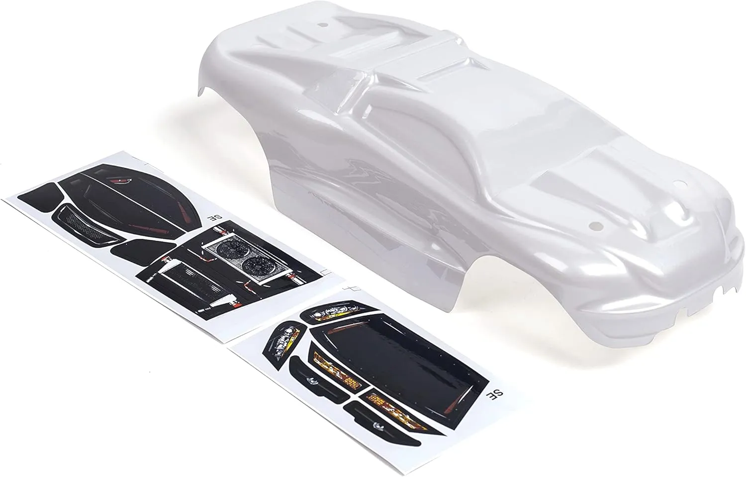 SummitLink Custom Body Police White Style Compatible for e-Revo Mini 1/16 Scale RC Car or Truck (Truck not Included) ERMN-PW-01