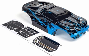 SummitLink Custom Body Muddy Blue Over Black Style Compatible for e-Revo Mini 1/16 Scale RC Car or Truck (Truck not Included) ERMN-BB-01