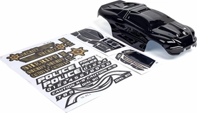SummitLink Custom Body Police Style Compatible for e-Revo Mini 1/16 Scale RC Car or Truck (Truck not Included) ERMN-PB-01