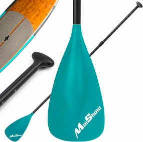 SUP Paddle - Adjustable 3 Pieces Stand Up Paddle Board Paddle with Unique Lock Design Floating Alloy Shaft Paddleboard Paddle