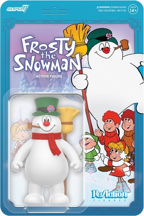 Super7 Frosty The Snowman - 3.75" Frosty The Snowman Action Figure with Accessory Classic TV Collectibles and Retro Toys