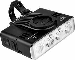 Super Bright Rechargeable Waterproof Bike Light, LED Flashlight for Mountain Road City Commuting, Black, Front