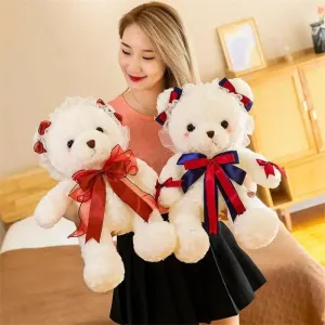 Superior Quality Cute Teddy Bear With Dress Plush Doll Stuffed Animals Kids Toys Room Decor, Christmas,VE Valentine Gifts