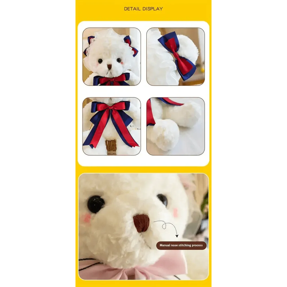Superior Quality Cute Teddy Bear With Dress Plush Doll Stuffed Animals Kids Toys Room Decor, Christmas,VE Valentine Gifts