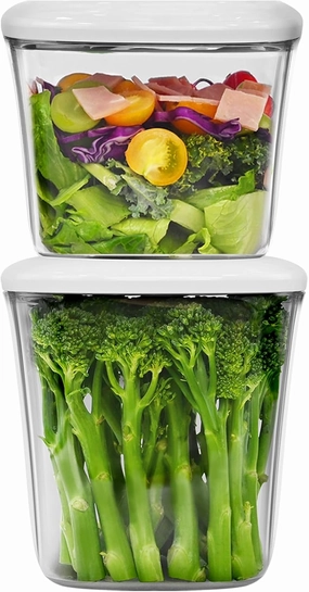 Supplementary Vacuum Seal Containers 1.5L   2L, BPA Free Tritan, Only Works with the Matching VP04 Handheld Vacuum Sealer (Vacuum Sealer Not Included)