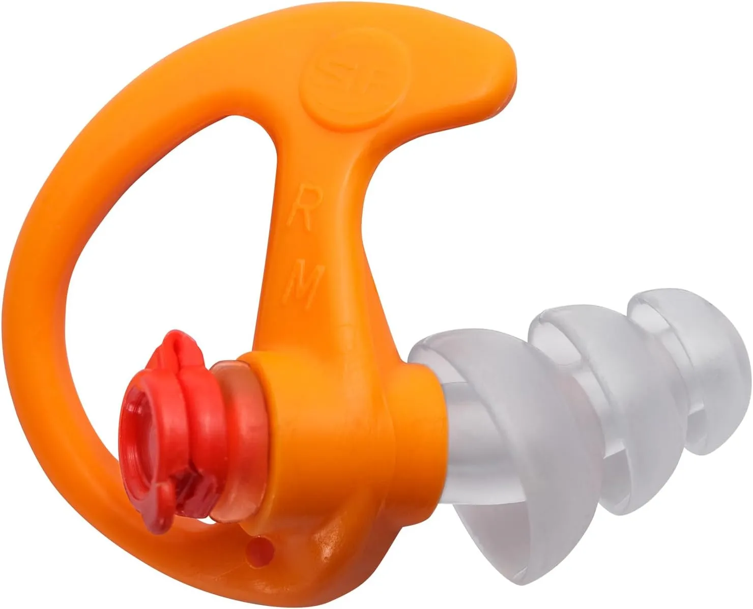 SureFire EP4 Sonic Defenders Plus filtered Earplugs, triple flanged design, reusable, Orange, Medium