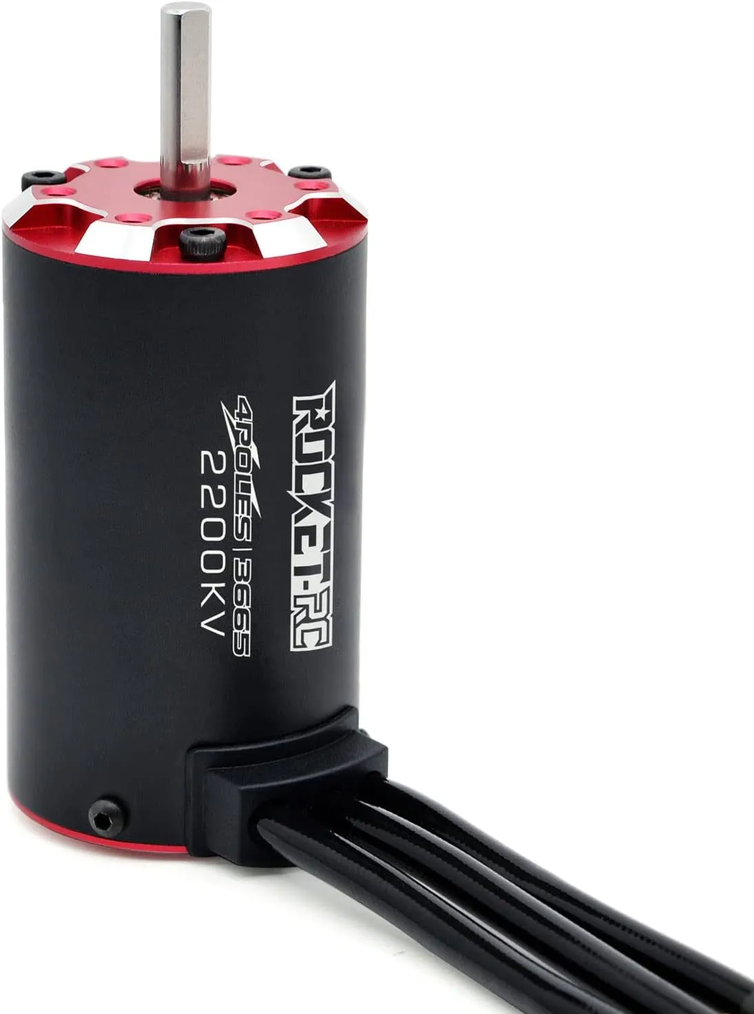 Surpass RC Brushless Supersonic Motor 3665 2200kv, 4 Poles and Built in Temperature Sensor Motor and Sensor Port for 1/10 RC Car Vehicle