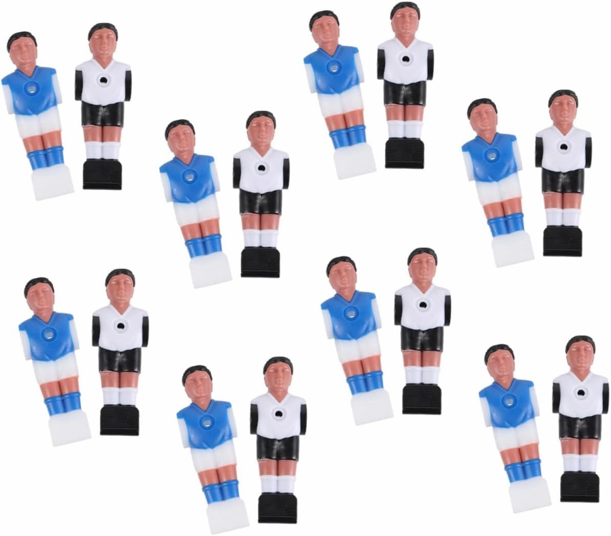 Table Soccer Accessory Set 16pcs Replaceable Soccer Players and Lovely Foosball Guys