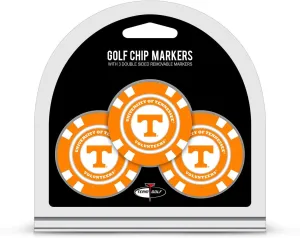 Team Golf NCAA Poker Chip Size with Pop Out Smaller Double-Sided Enamel Markers