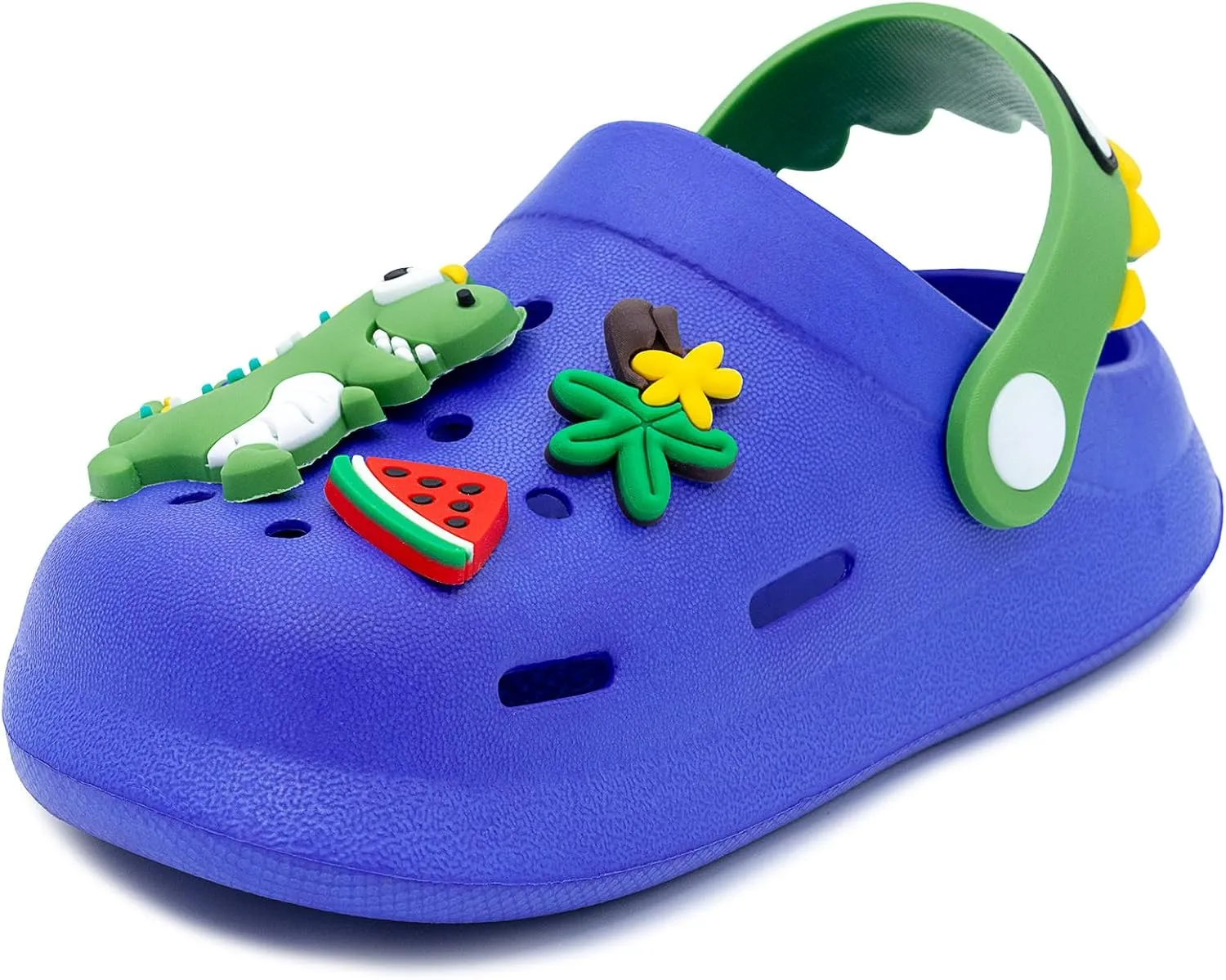 techcity Kids Dinosaur Garden Shoes Cute Cartoon Sandals Clogs Toddler Beach Pool Water Shoes Summer Slides for Boys Girls