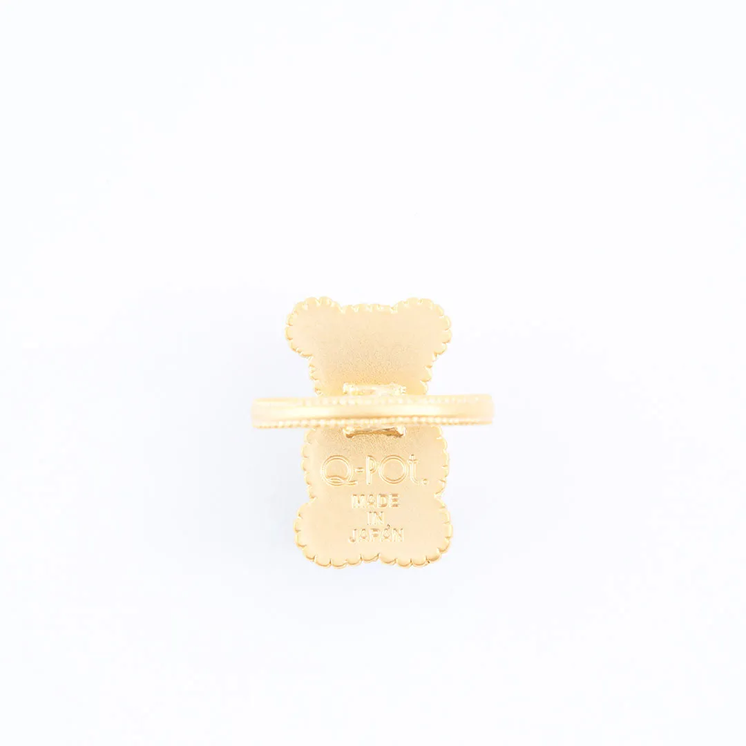 Teddy Bear Hard Gummy Ring (Strawberry)【Japan Jewelry】