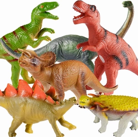 Tepsmigo Soft Dinosaur Toys for Kids 3-5, Dinosaur Toys for Kids Toddlers - 6Pack Jumbo Dinosaur Toys, Jurassic Dinosaurs T-Rex Velociraptor Triceratops..., Perfect Dinosaur Toys for Kids 3-5, 5-7