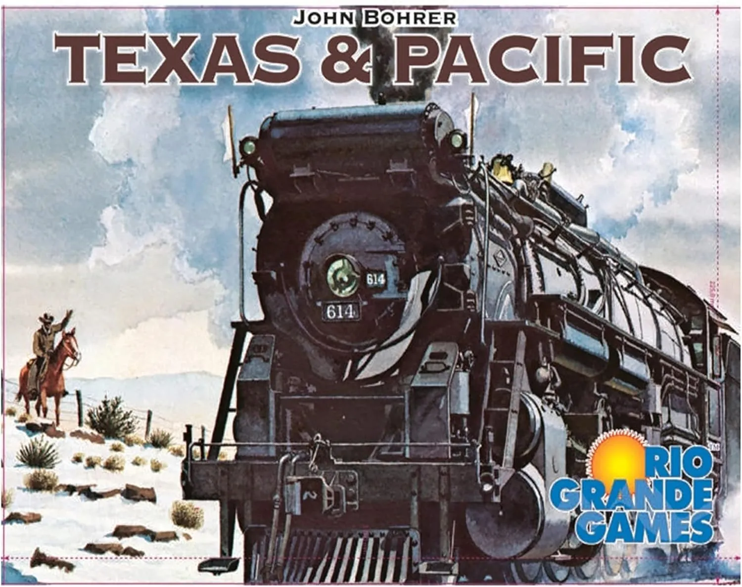 Texas & Pacific - Railway Board Game, Set in 19th-Century Midwest & Texas, Investors & Ranchers Train Game, Rio Grande Games, Ages 14, 2-6 Players, 30-60 Minute Playing Time