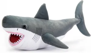 The Petting Zoo Megalodon Stuffed Animal Plushie, Dinosaur Animals, Grey Dinosaur Plush Toy 21 inches