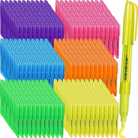 Thenshop 540 Pcs Highlighter Bulk Pack Assorted Colors Highlighter Markers Chisel Tip Fluorescent Pens for Office Classroom Back to School Supplies