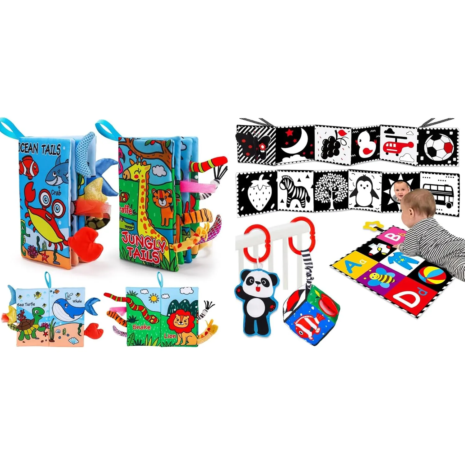 Thremhoo Books Set High Contrast Toys