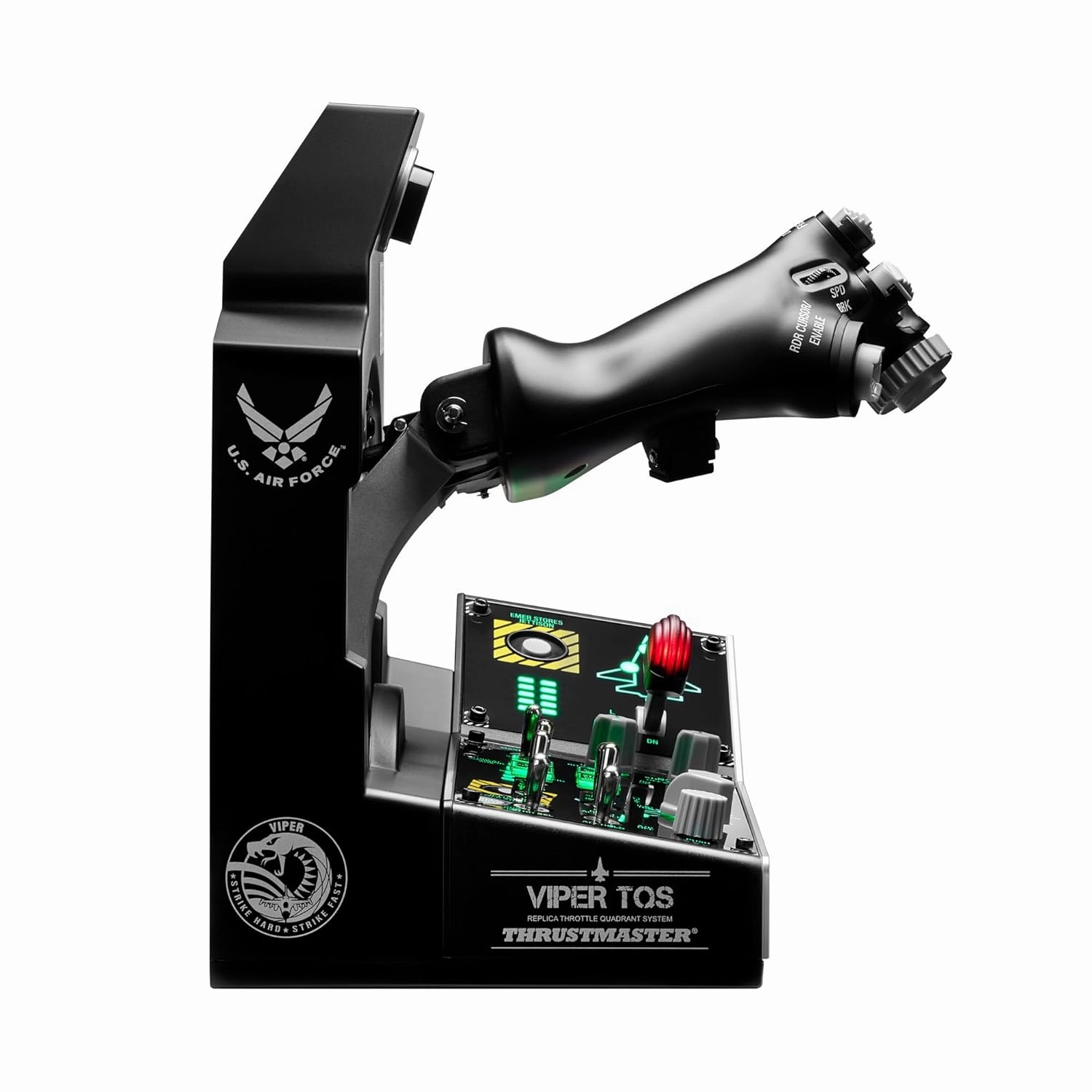 Thrustmaster Viper TQS Mission Pack: Metal Throttle Quadrant System, Throttle and Control Panel Included, 64 Action Buttons, 6 Axes, Licensed by the U.S. Air Force (Compatible with PC)