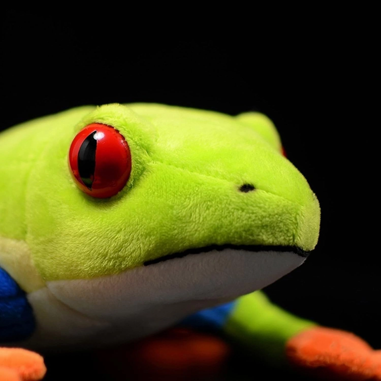 Tiny Heart Simulation Red-Eyed Tree Frog Plush Toy, 8.66inch Kawaii Stuffed Animal Plush Toy Small Tree Frog Soft Lifelike Small Tree Frog Cute Easter Gift for Kids, Home Decoration