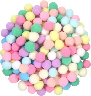 TOAOB 150pcs Large Pom Poms 1 Inch 10 Colors Craft Pom Poms Fuzzy Pompoms Balls for DIY Crafts Projects Home Decorations