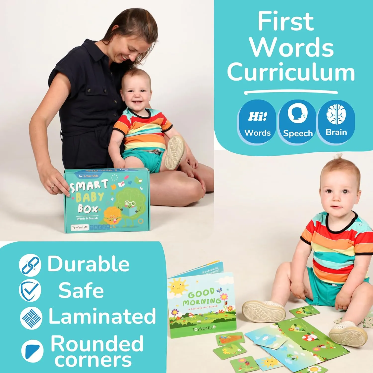 Toddler Learning Activities & Games,Board Books,Flash Cards,and Toys for Infant, 1,2 Year Old Boy & Birthday Gifts for Boys & Toddlers Aged 6,8,12,15,18 ,24 Month Old and 1 ,1-2,1-3 yr olds