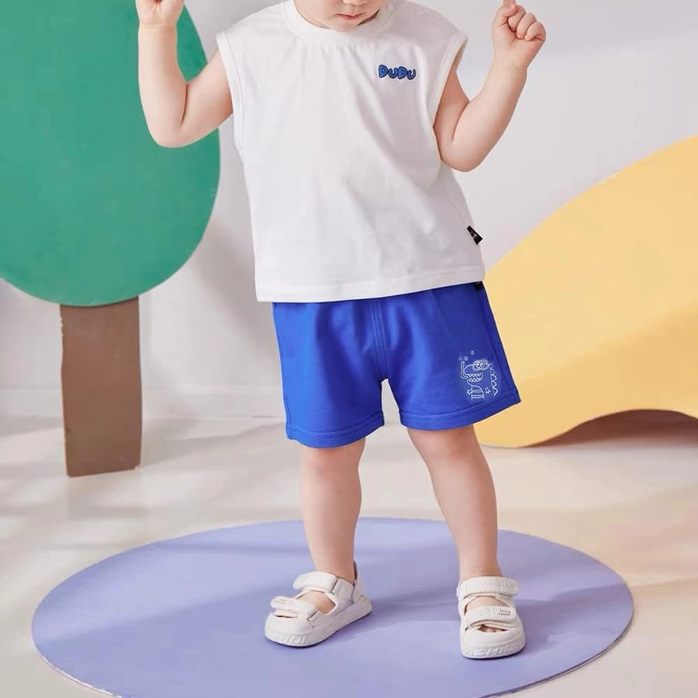 Toddler Baby Boy Elastic Waist Pull On Cotton Shorts for Littler Kids Boys Short Pants Summer Clothes