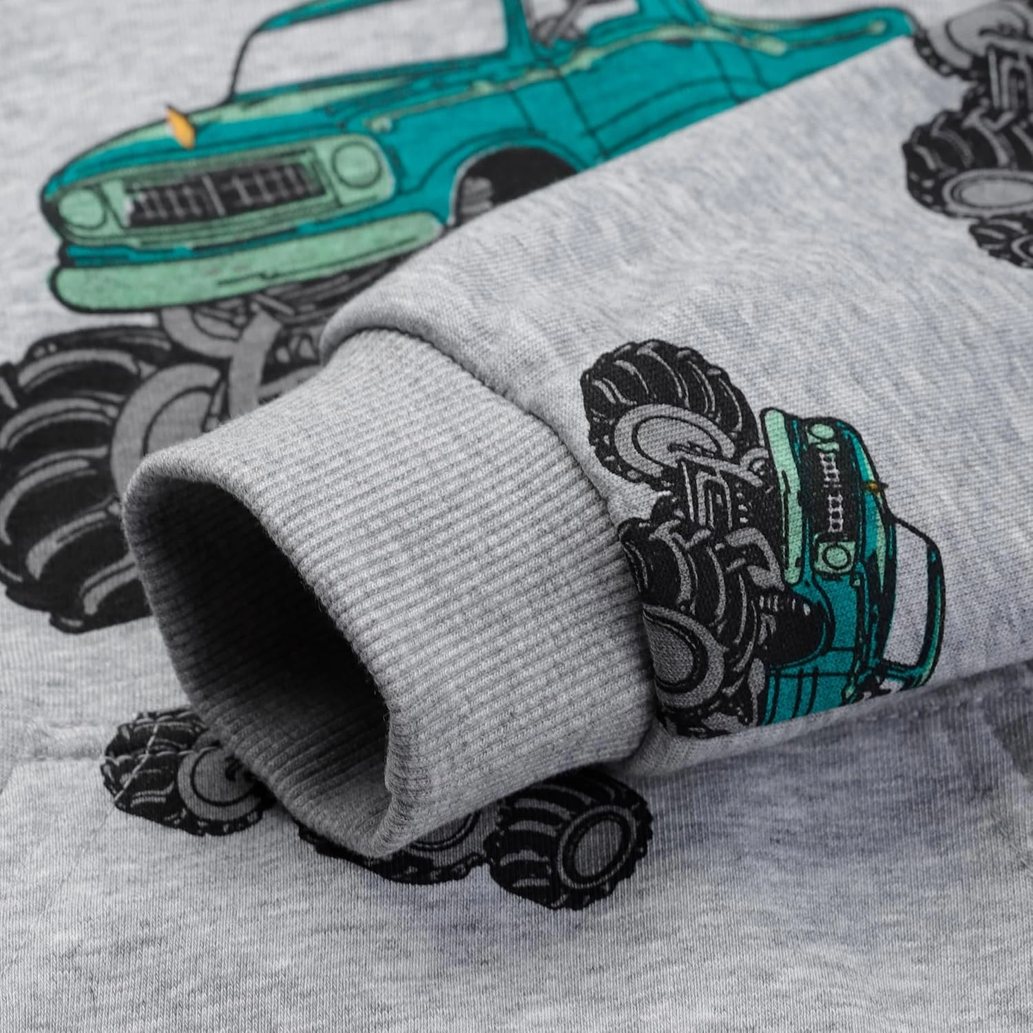 Toddler Boy Hoodie Sweatshirt - Pullover Dinosaur Long Sleeve Shirt Fire Truck Print Kids Winter Clothes 2T-7T