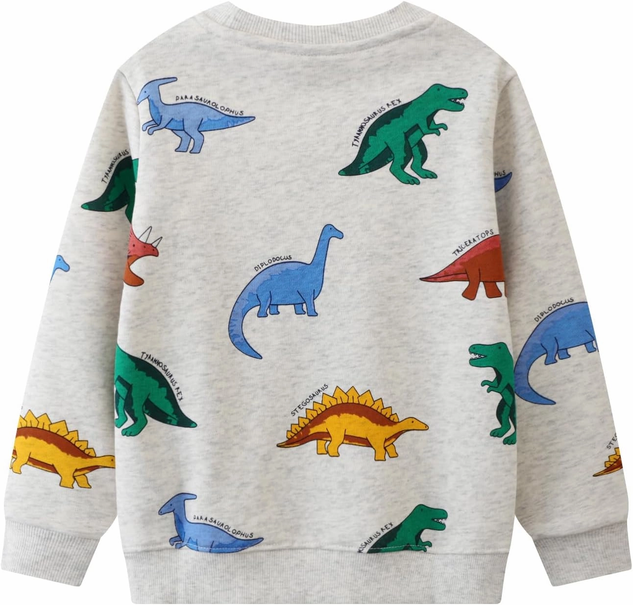 Toddler Boys Sweatshirts Kids Cotton Long Sleeve Crewneck Pullover Cartoon Print Shirts 2-7T