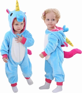 TONWHAR Kids' And Toddlers' Infant Tiger Dinosaur Animal Fancy Dress Costume Outfit Hooded Romper Jumpsuit