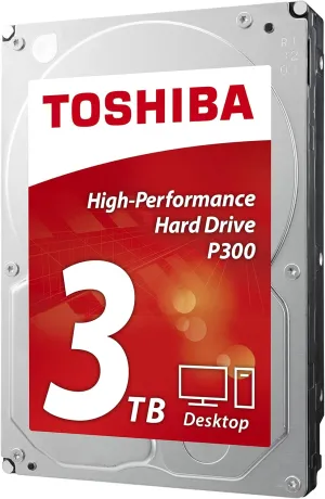 Toshiba P300 3TB Desktop 3.5 Inch SATA 6Gb/s 7200rpm Internal Hard Drive