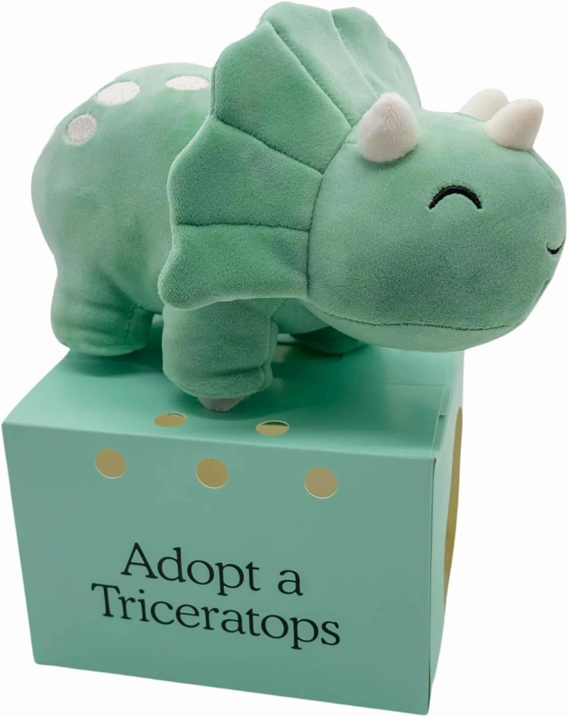 Toto The Triceratops Stuffed Animal - 5” Dino Stuffed Animal, Adopt A Dinosaur Dino Plushy, Triceratops Plush, Cute Dinosaur Plush…