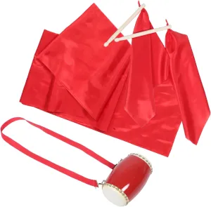 Totority 1 Set Portable Waist Drum For Children And Adults: Drum Set With Complete Accessories For Folk Dance And Performance Props