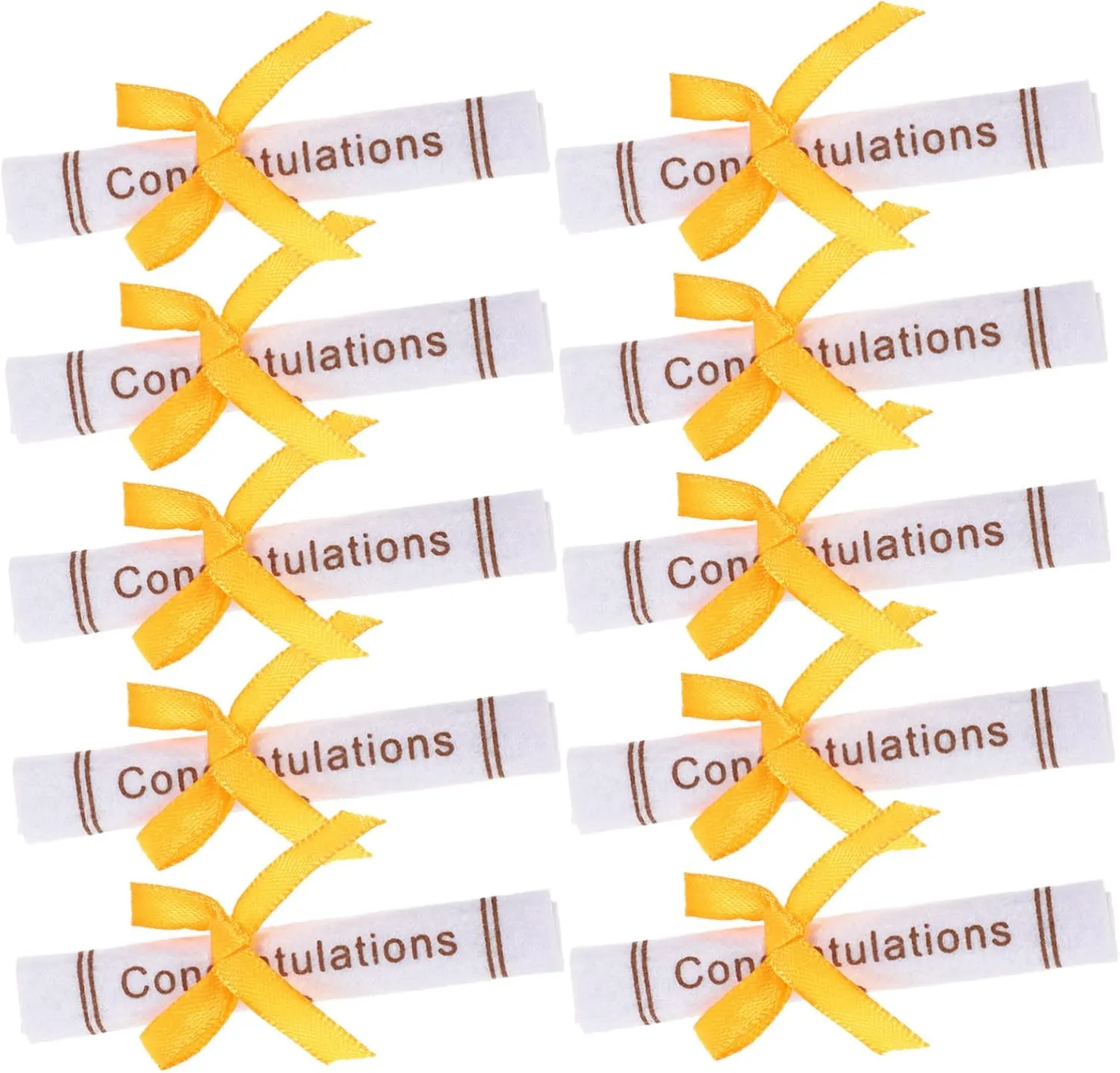 Totority 25pcs Graduation Season Decoration Non-Woven Craft Graduate Figurine Mini Top Hat Mini Graduation Certificate Scroll Miniture Decoration Ornament Non-Woven Fabric Hand Roll Desktop