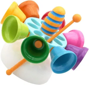 TOYMYTOY 1 Set Music Rotating Bell Toy Baby Percussion Instrument Bell Toys for Baby, Kids Musical Instruments Set Baby Drum Set Educational Toy Musical Bells for Kids