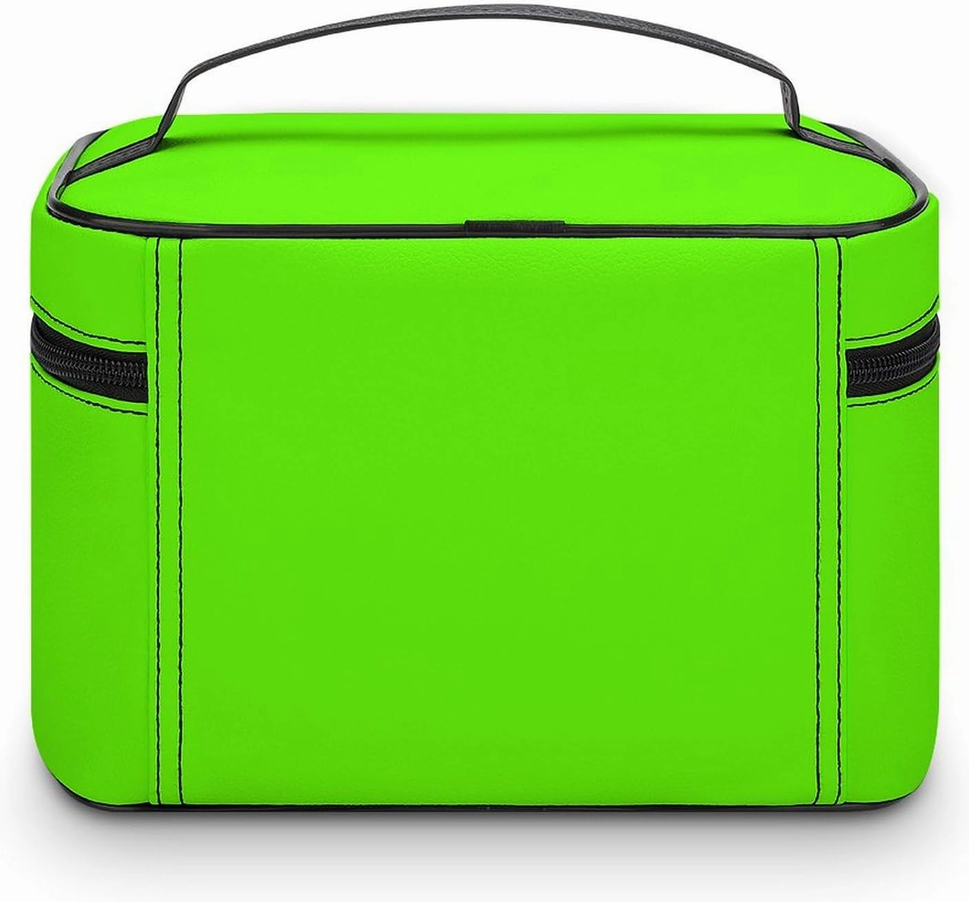 Travel Makeup Bag, Bright Green (Solid Color) Cosmetic Bags for Women Large Capacity Waterproof Toiletry Bag Make up Organizer