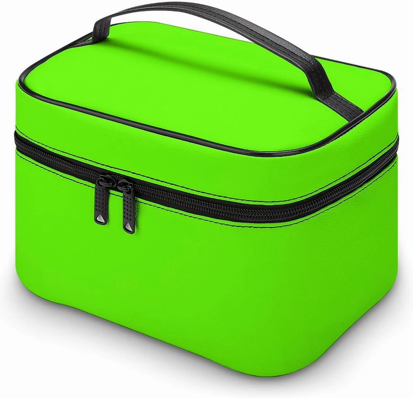 Travel Makeup Bag, Bright Green (Solid Color) Cosmetic Bags for Women Large Capacity Waterproof Toiletry Bag Make up Organizer