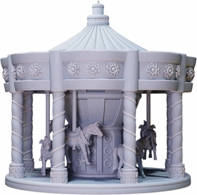 Unpainted DND Carousel Terrain Miniature, Tabletop Gaming Collectible, Fantasy World, Ideal Gift for Dungeon Masters and Collectors - Designed by Epic Miniatures