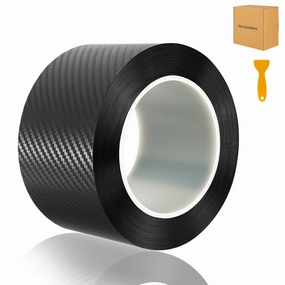 Upgraded carbon fiber wrap,door sill protector,car door protector edge guards,car vinyl wrap,Vinyl Automotive Protection Film,Anti-Collision Fits for car Truck SUV Motorcycle (2.7In x 33Ft)
