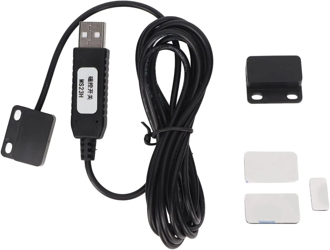 USB Magnetic Sensor Switch, Customizable Black ABS, Widely Compatible USB Keyboard Switch Cable, Printer Monitoring, default