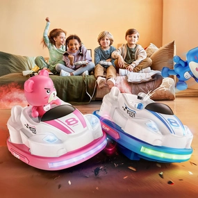 V998 2-Players Remote Control Car, RC Ejecting Bumper Cars with Music & Lights, Cute Bear Race Car Perfect for Kids 8 , Bringing Fun, Skill Development, Toys for Ages 6-13 Kids