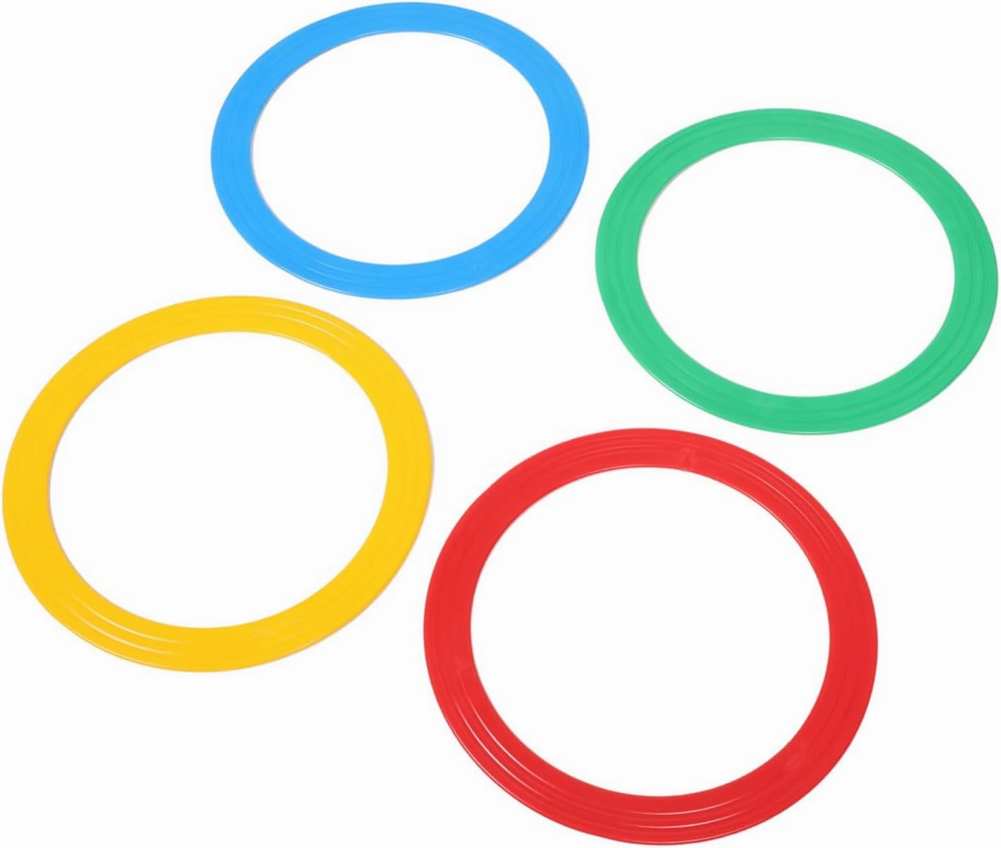 Vaguelly 4pcs Juggling Rings Set Lightweight Circus Props for Performance Hoops for Skill Enhancement for Acrobatic Troupe and Street Shows