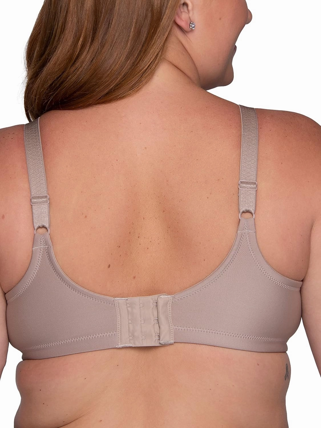 Vanity Fair Women's Full Figure Beauty Back Smoothing Bra, 4 Way Stretch Fabric, Lightly Lined Cups up to H