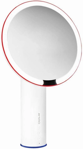 Vanity Mirror Bathroom Vanity Mirror Amiro 4 Inch Makeup Mirror with 7X Magnification, Adsorbed and Magnetic, Round*Product Code: WW-236(White Unrechargeable)