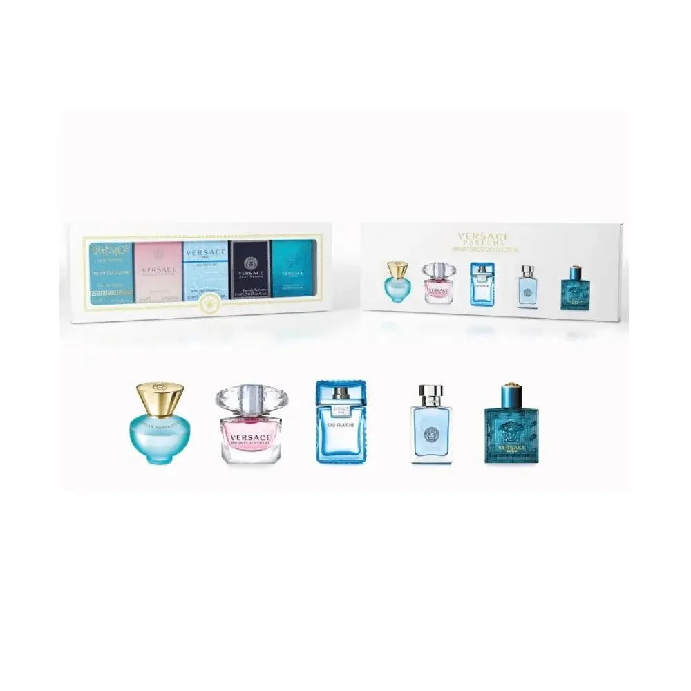Versace Miniatures Collection by Versace for Unisex - 5 Pc Mini Gift Set