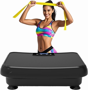 Vibration Plate Exercise Machine: TISSCARE Vibrating Plates for Lymphatic Drainage and Weight Loss, 300Lbs Capacity Full Body Power Shake Workout Platform for Home Cardio Fitness