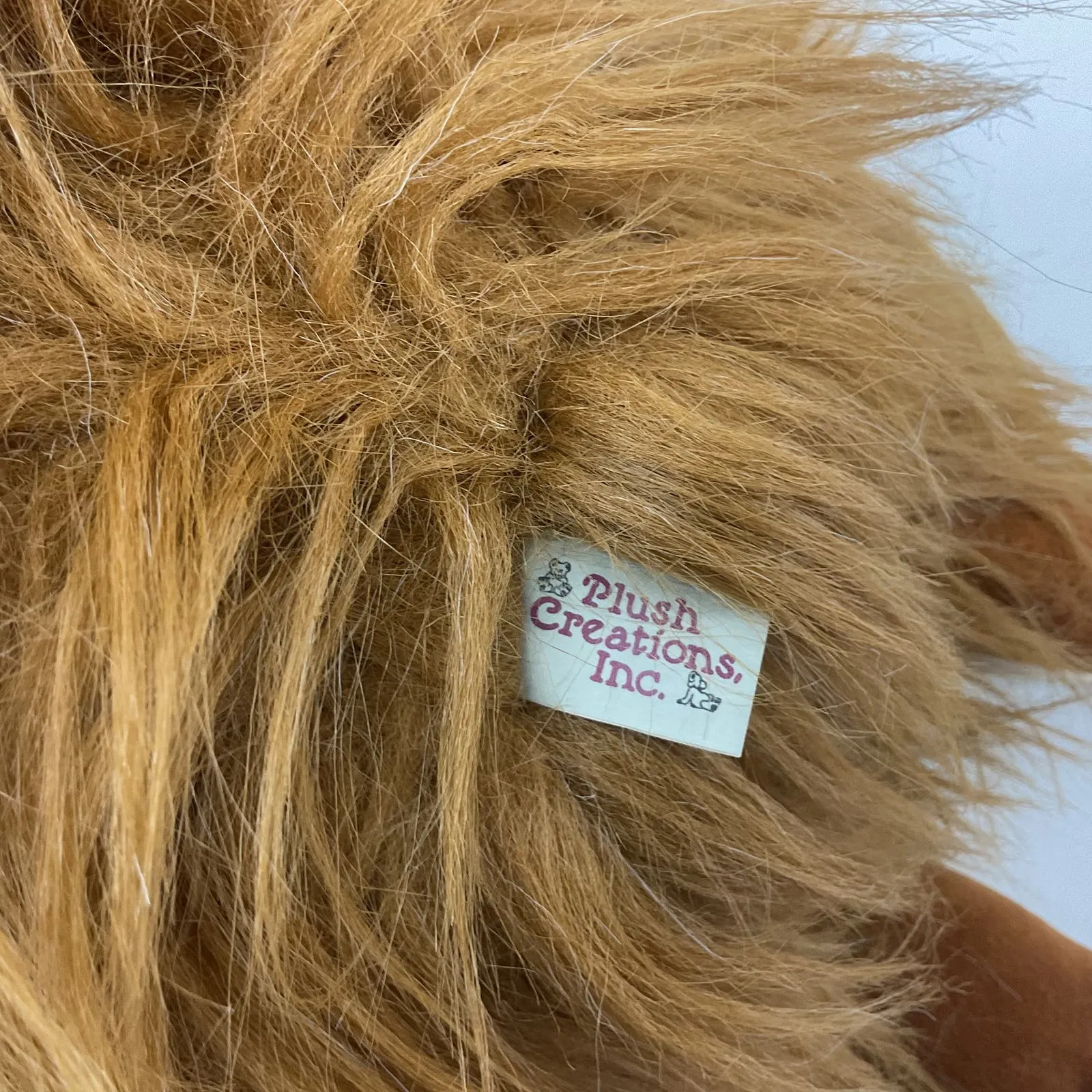 Vintage Plush Creations Inc Fluffy Brown Orangutan Monkey Plush Doll Ape Stuffed