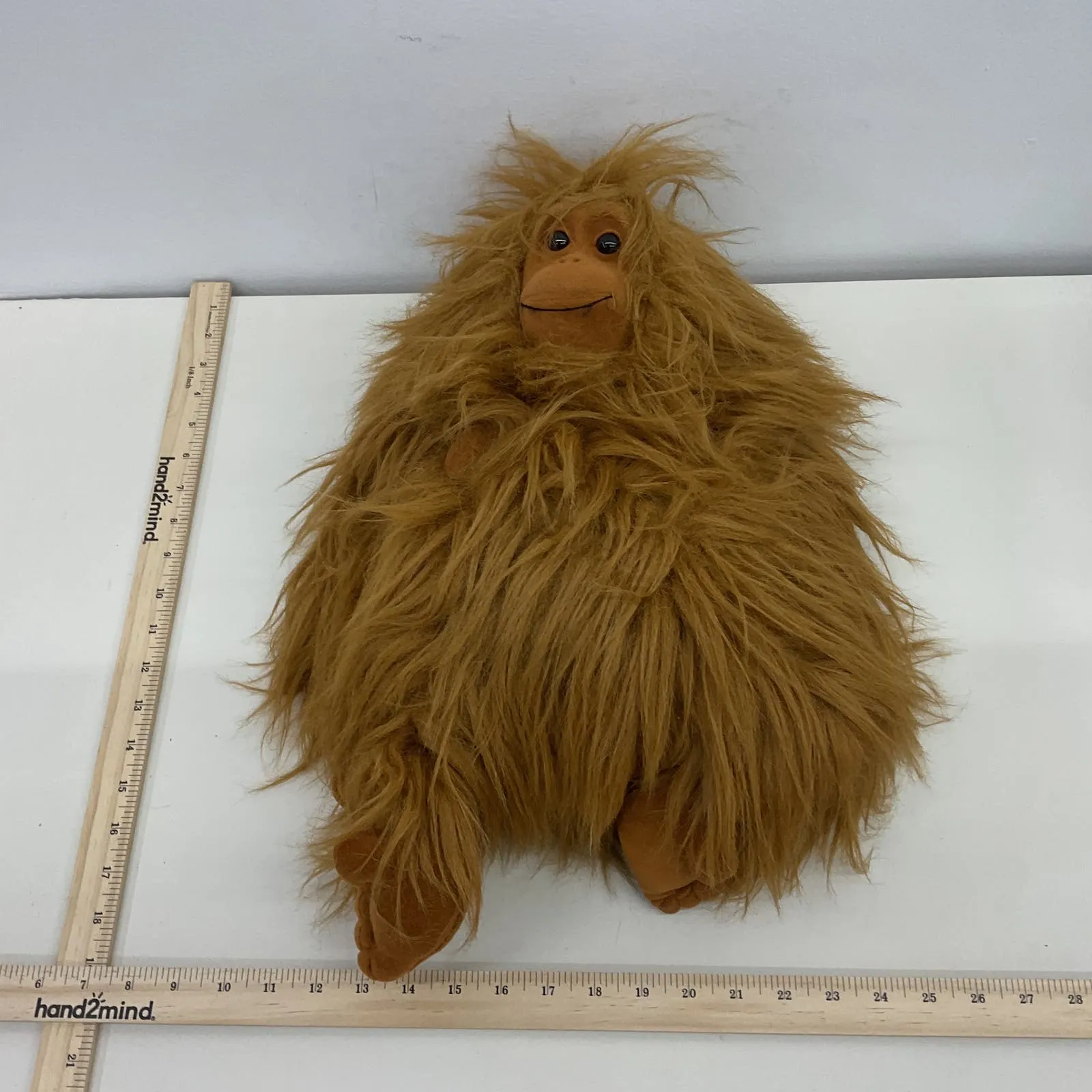 Vintage Plush Creations Inc Fluffy Brown Orangutan Monkey Plush Doll Ape Stuffed