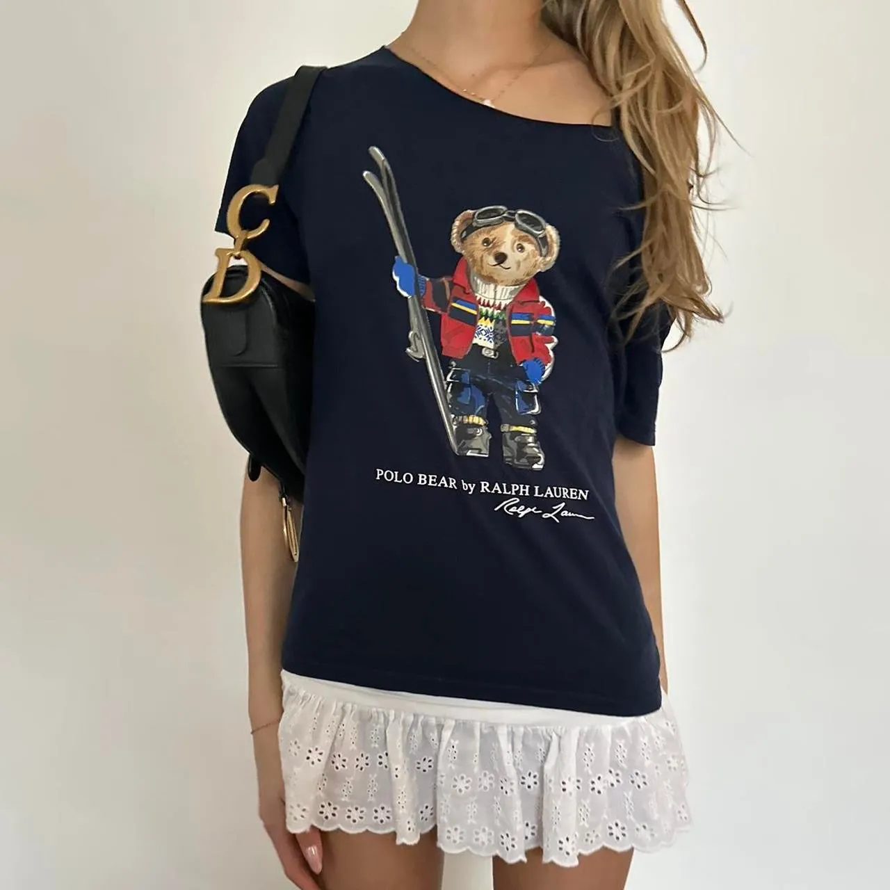 Vintage Ralph Lauren teddy bear ski top