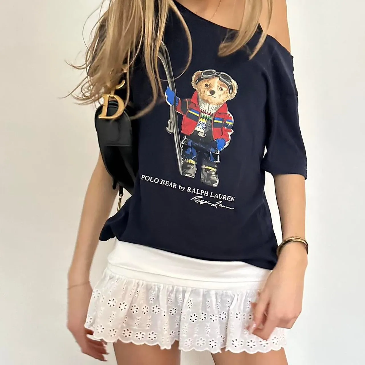 Vintage Ralph Lauren teddy bear ski top