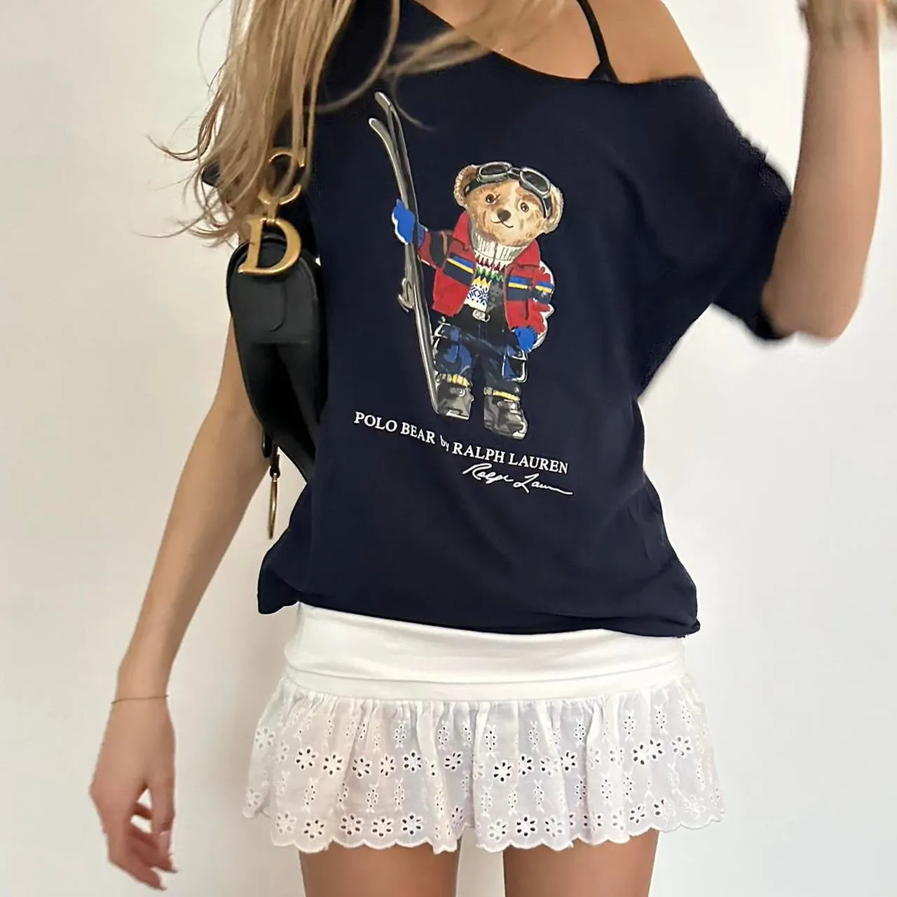 Vintage Ralph Lauren teddy bear ski top